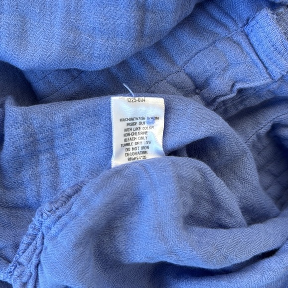 Free People x CP Shades Yoko Cropped Top Blue Fizz Medium 100% Cotton USA Made - Picture 7 of 9